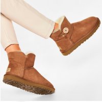 боти  UGG Mini Bailey Button II 1016422   номер 41-42, снимка 2 - Дамски боти - 35413098