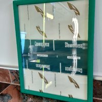 Стара реклама на цигари Стюардеса в рамка със стъкло от "Хоремаг" , снимка 3 - Други ценни предмети - 35333776