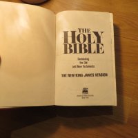 американска библия American Bible 1190стр - стария и новия завет Кинг Джеймс, king james version , снимка 3 - Антикварни и старинни предмети - 43169844