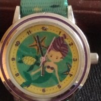 Красив детски часовник Морски свят Русалка свеж интересен модел 26790, снимка 1 - Детски - 43756250