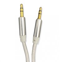 AUX кабел за музика с 2 пина, Сив, 2M, снимка 3 - Кабели и адаптери - 43042969