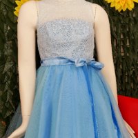 много обемна бална официална рокля синя, снимка 2 - Рокли - 36026433
