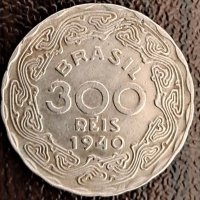 300 реис 1940, Бразилия, снимка 1 - Нумизматика и бонистика - 44083868