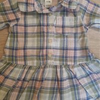 Бебешка карирана рокличка , снимка 2 - Бебешки рокли - 32619415
