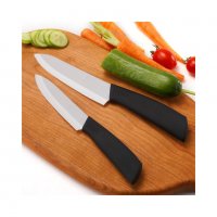 1679 Комплект от 4 керамични ножа и керамична белачка, снимка 4 - Прибори за хранене, готвене и сервиране - 34658312