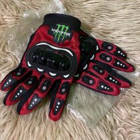 Чисто нови ръкавици за мотор Monster с протектори/Черно с червено/Размер L, снимка 9 - Аксесоари и консумативи - 43975519