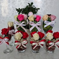 Рози със скандинавски мъх , снимка 4 - Декорация за дома - 43802758