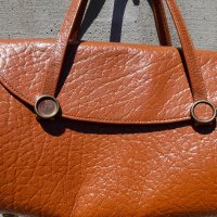 Стара дамска кожена чанта #12, снимка 2 - Антикварни и старинни предмети - 36864139