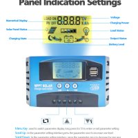 MPPT Соларен контролер-100А, снимка 4 - Къмпинг осветление - 43561633
