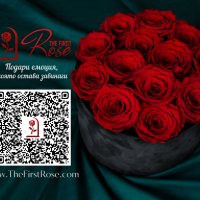 Естествени Вечни Рози в Кутия Кадифе / Уникален Подарък за Рожден Ден на Жена / Червени Вечни Рози, снимка 5 - Подаръци за жени - 43750368