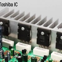 Качествен транзисторен усилвател TOSHIBA крайно стъпало с корекции ,защити и токоизправител с филтри, снимка 4 - Ресийвъри, усилватели, смесителни пултове - 38216379