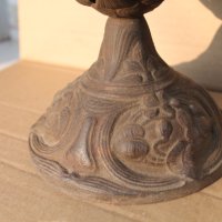 Газена лампа от лят чугун, снимка 4 - Антикварни и старинни предмети - 43989266