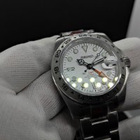 Seiko mod GMT Polar mod, снимка 8 - Мъжки - 43242963