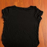 Дамска черна тениска Tally Weil, снимка 3 - Тениски - 33339986
