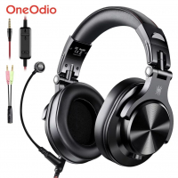 Студийни слушалки OneOdio A71,кабелни 6.35/3.5 мм, удължен boom микрофон , снимка 4 - Слушалки и портативни колонки - 36544442