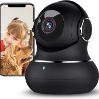  Little elf Smart Wifi Домашна охранителна камера с двупосочно аудио, работи с Alexa, снимка 1 - IP камери - 43584794