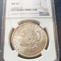 1 Dollar Morgan 1921г.MS-62., снимка 1 - Нумизматика и бонистика - 43985128