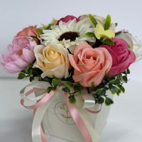 Букет с ароматни сапунени рози, снимка 3 - Подаръци за жени - 44036613