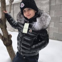 Детско яке за малък малчуган Монклер черно 2019, снимка 1 - Детски якета и елеци - 27122898