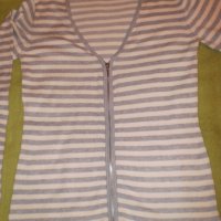 Машинно плетена блуза с цип MARC Lauge, размеp S, снимка 3 - Блузи с дълъг ръкав и пуловери - 37889998