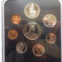 Сет монети Швейцария 1985г., снимка 4 - Нумизматика и бонистика - 36693875