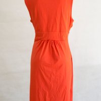 Елегантна оранжева рокля Jadde - 2XL, снимка 3 - Рокли - 43102770