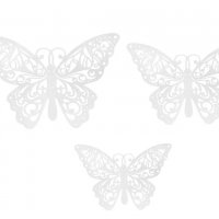 3D 12 бр pvc златни сребърни медени на дупки самозалепващи пеперуди декорация за стена мебел торта, снимка 3 - Други - 25382041