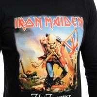 Нова мъжка блуза с дълъг ръкав на Iron Maiden - The trooper, снимка 2 - Блузи - 37700295