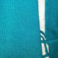 💚Дамска стилна блузка "Miss two" в цвят тюркоаз с плетен колан, С,М,Л,ХЛ💚☃️💚, снимка 4 - Блузи с дълъг ръкав и пуловери - 39013677
