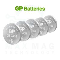 GP Бутонна батерия CR2450 Lithium 3 V (5 бр.) CR 2450, снимка 5 - Друга електроника - 43063731