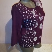 Дамска  блуза Signature р-р М, памук , снимка 2 - Блузи с дълъг ръкав и пуловери - 27437949