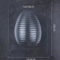  Голямо яйце черти черупка поликарбонатна пластична гъвкава пластика форма за шоколад шоколадово PP, снимка 1 - Форми - 40301634