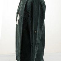Памучна мъжка риза в тъмнозелен деним марка Felix Hardy - L, снимка 3 - Ризи - 33172525
