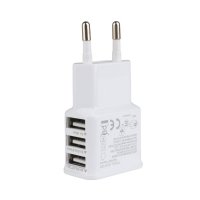 SAMSUNG Зарядно с 3 USB порта, адаптер за телефон, смартфон, айфон, снимка 1 - Оригинални зарядни - 33630185