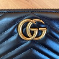 Оригинално Произведено в Италия кожено Унисекс Портмоне Gucci Гучи, снимка 7 - Портфейли, портмонета - 38564228