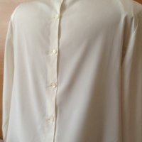 копринена блуза екрю , снимка 4 - Туники - 40690786