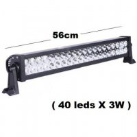 LED bar Прав Лед бар 56 см, 21 инча, 12V/24V, 40 LED x 3W камиони, снимка 1 - Аксесоари и консумативи - 32943306