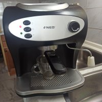 Кафемашина Нео с ръкохватка с крема диск, работи отлично и прави хубаво кафе с каймак , снимка 4 - Кафемашини - 43924323
