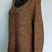 Ангорски пуловер "Object" / голям размер, снимка 1 - Блузи с дълъг ръкав и пуловери - 26619030