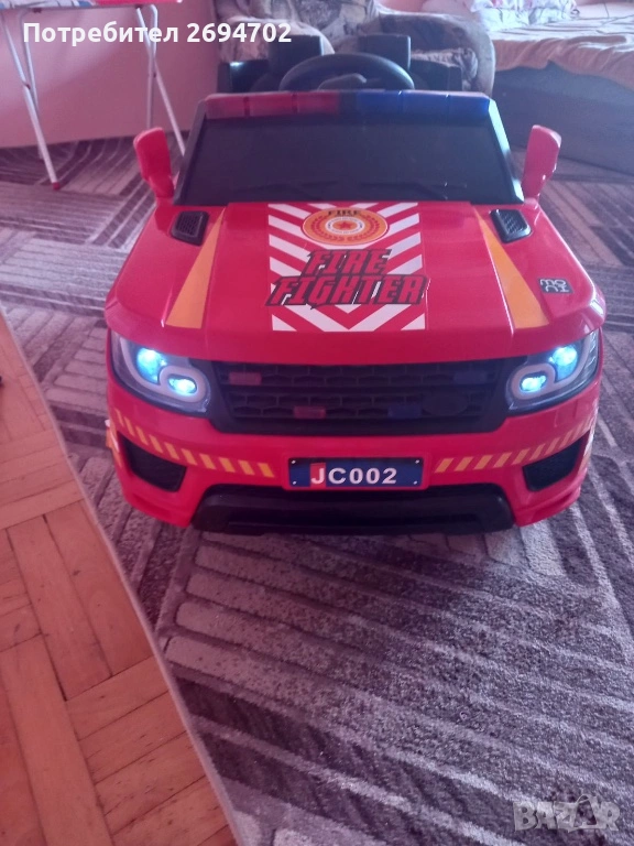 Акумулаторен пожарен джип, снимка 1