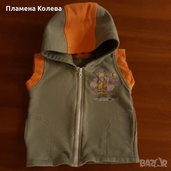 Елек ватиран с качулка 74см, снимка 1