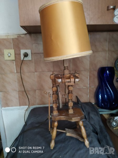 стара настолна лампа-чекрък, снимка 1
