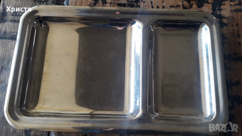 табла за сервиране хром Силистра неръждаема, масивна, снимка 1