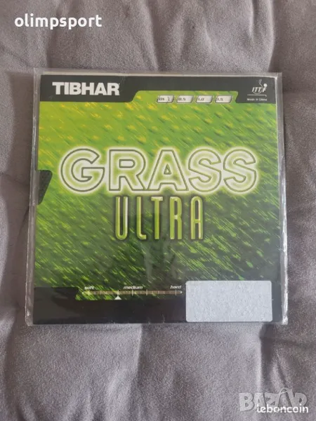 гума за тенис на маса tibhar grass ultra нова дълъг зъб черна ох, червена 1,0мм, червена 1,5мм, снимка 1