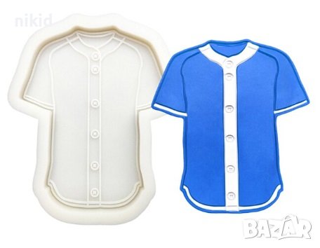 Спортна Тениска блуза силиконов молд форма фондан гипс шоколад, снимка 1