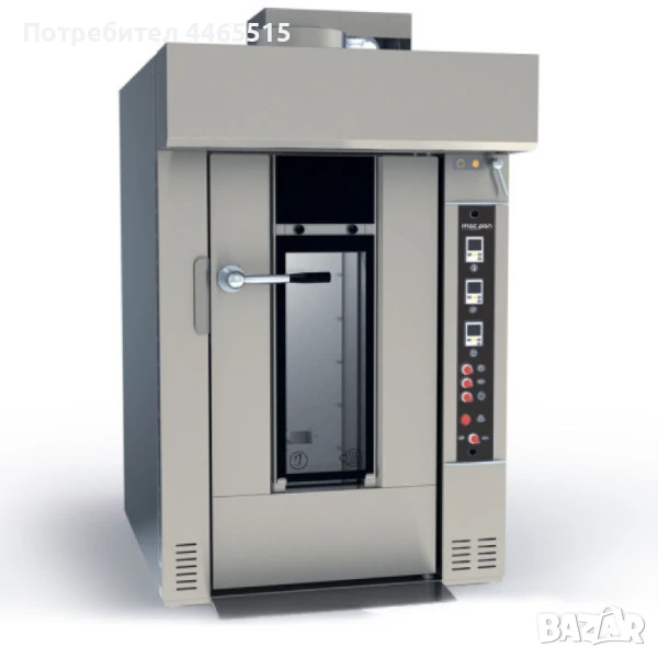 Ротационна фурна за 1 количка с 12 тави 40x60, снимка 1
