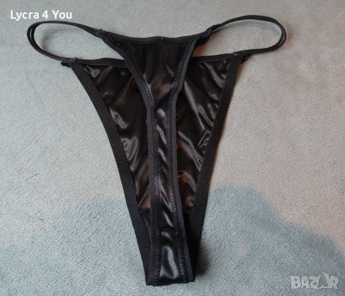 C&A Lingerie XS/S черни лъскави прашки със златни сърца, снимка 1