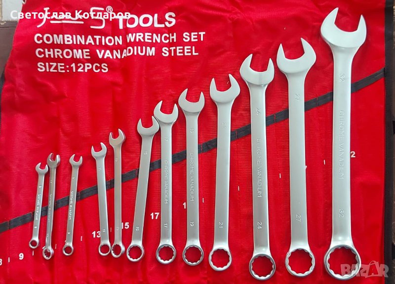 Звездогаечни ключове комплект ключ 8 9 10 11 13 15 17 19 21 , снимка 1