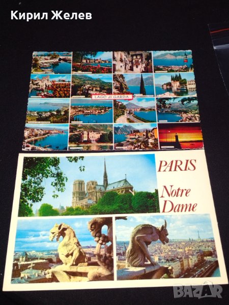 Две стари картички Paris Notre dame,Lago di Garda много красиви 41658, снимка 1