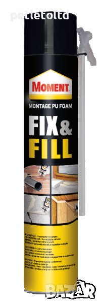 Пяна полиуретанова, ръчна Moment Fix & Fill Montage PU Foam 650 мл, снимка 1